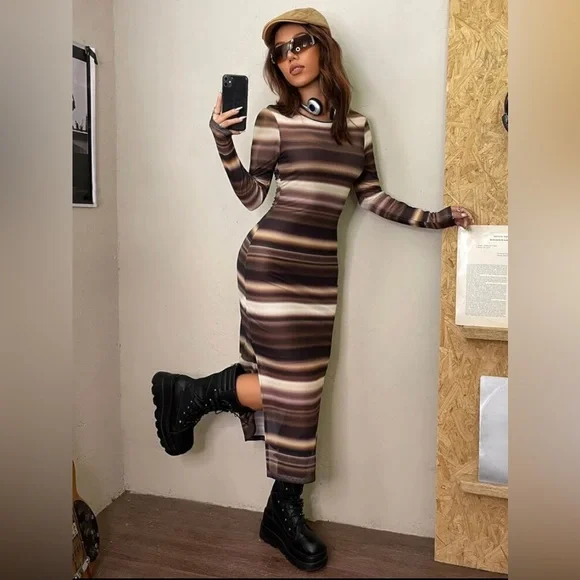 SHEIN | Dresses | Double Slit Maxi Dress | Poshmark SHEIN | Dresses | Double Slit Maxi Dress | Poshmark